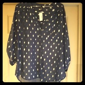 Button blouse from maurices